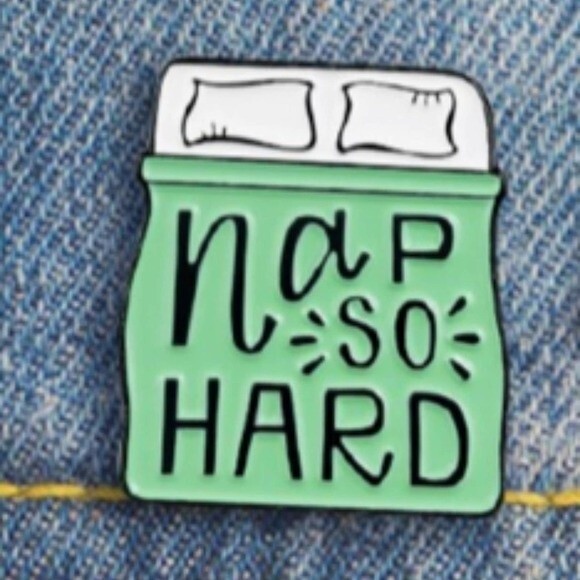 NAP SO HARD Collectible Enamel Pin NEW! 564x1 - Picture 2 of 5